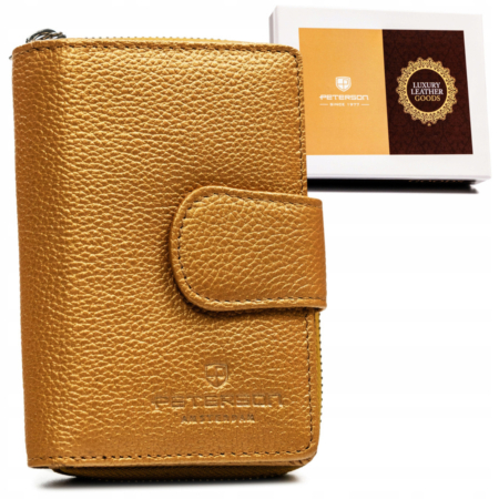 Bőr pénztárca PTN 76115-SD Gold