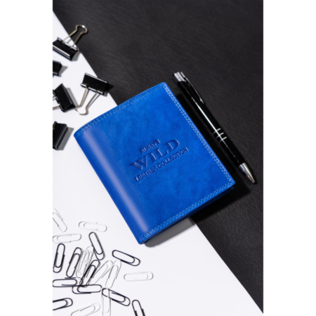 Férfi bőr pénztárca AW-N890-MAL R.Blue