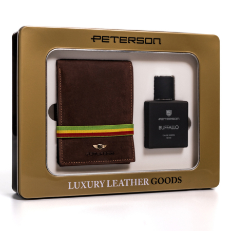 Ajándékcsomag: férfi pénztárca és Peterson BUFFALLO ZM42 eau de toilette