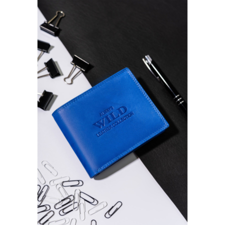Férfi bőr pénztárca AW-N5-MAL R.Blue