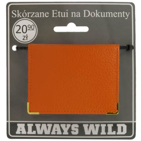 Bőr irattartó 302-BL narancssárga