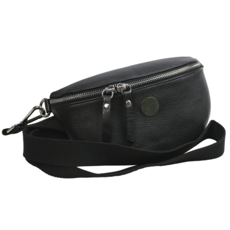 Elegáns bőr övtáska PTN WBL-01-CNM Fekete