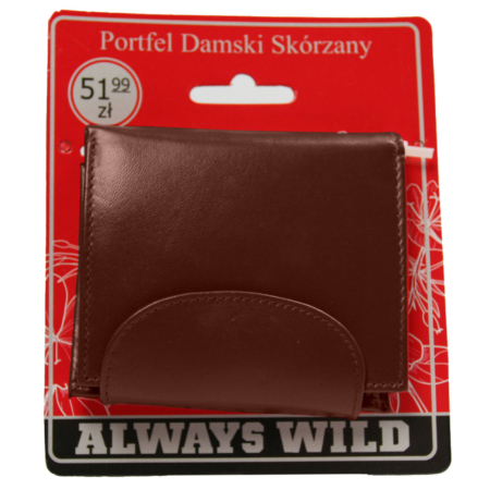 Női bőrtárca N202-SCL-BL Maroon