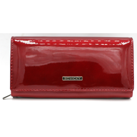 Női pénztárca bőr+PU RPN-20A-LAK Red