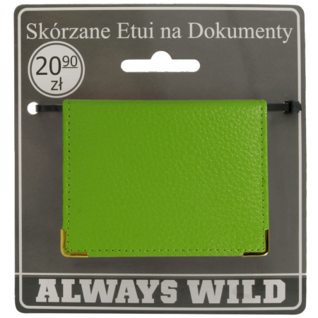 Bőr dokumentumtáska 302-BL Zöld