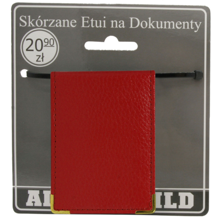 Bőr dokumentumtáska 301-BL Piros