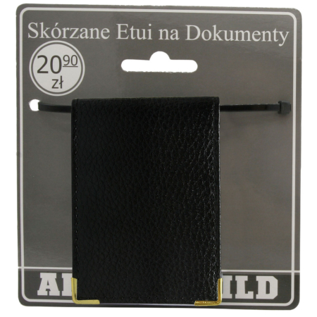 Bőr irattartó 301-BL Fekete