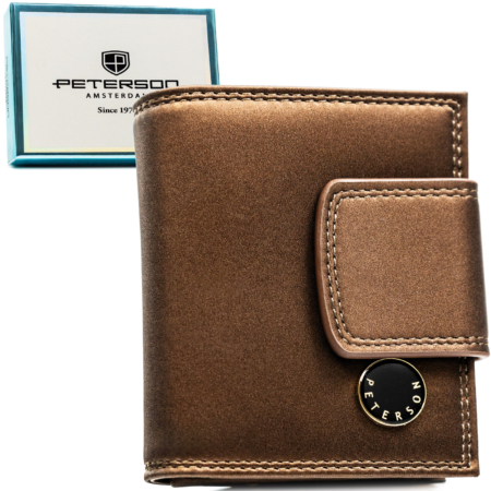 Női pénztárca természetes bőr+PU PTN PS329-HNL Brown