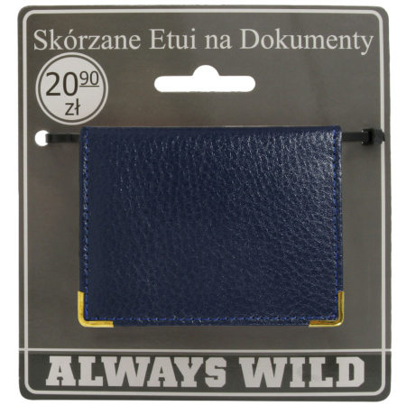 Bőr dokumentumtáska 302-BL Kék