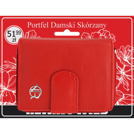 Női bőr pénztárca R-DLL2-NCD-BL piros