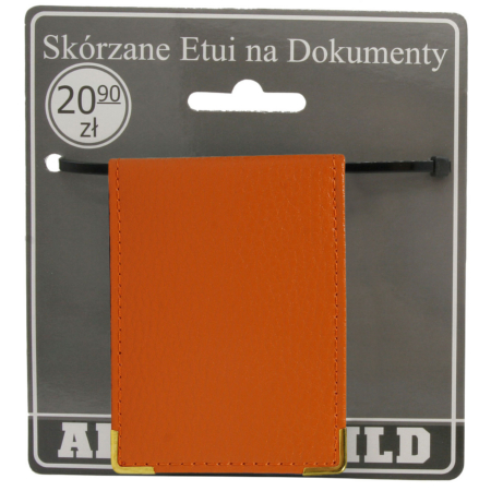 Bőr irattartó 301-BL narancssárga