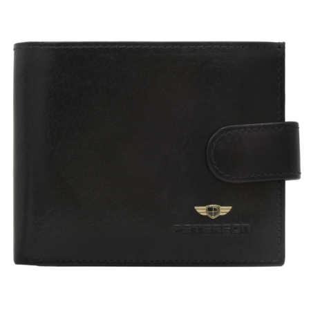 Peterson bőrtárca PTN N01L- VT BLACK