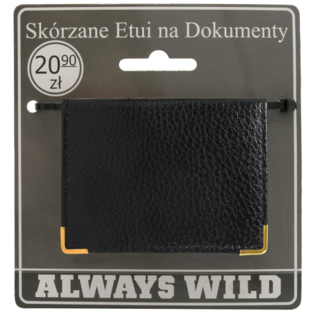 Bőr dokumentumtáska 302-BL Fekete