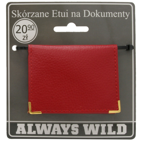 Bőr dokumentumtáska 302-BL Piros