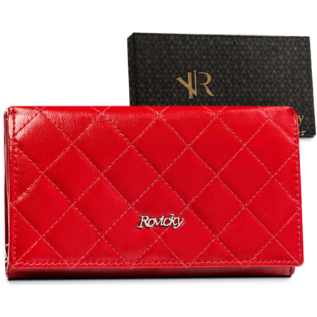Női bőr pénztárca R-RD-21-GCL-Q RED