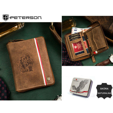 PETERSON PTN 340PW-01 2-1-4 RFID bőr pénztárca