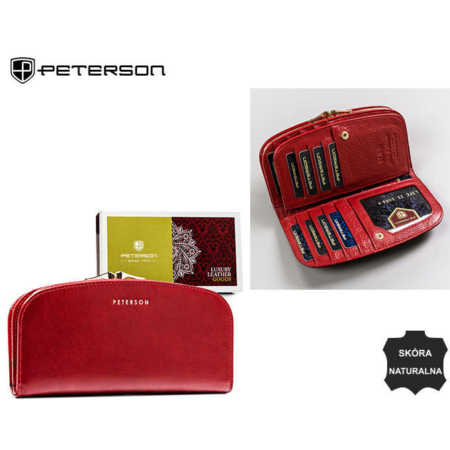 PETERSON PTN 42123-SG RFID bőr pénztárca