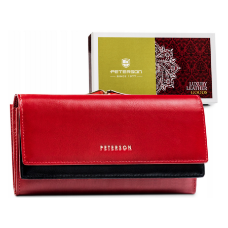 PETERSON PTN 421028-SG RFID bőr pénztárca