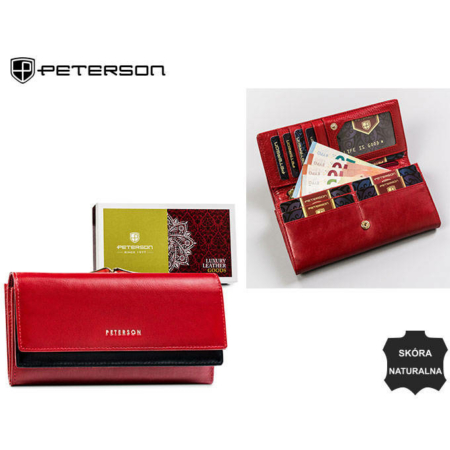 PETERSON PTN 421028-SG RFID bőr pénztárca