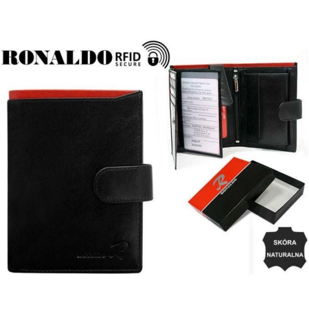 RFID bőr pénztárca RONALDO N104L-VT