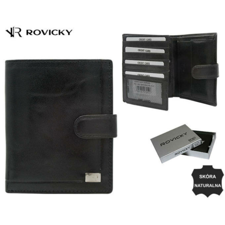 ROVICKY bőr RFID pénztárca PC-108L-BAR