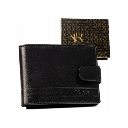 RFID bőr pénztárca ROVICKY R-N992L-GAT Fekete