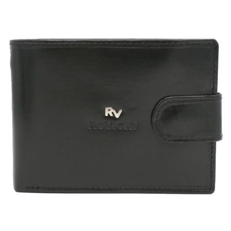RFID bőr pénztárca ROVICKY RV-7680286-9-BCA FEKETE
