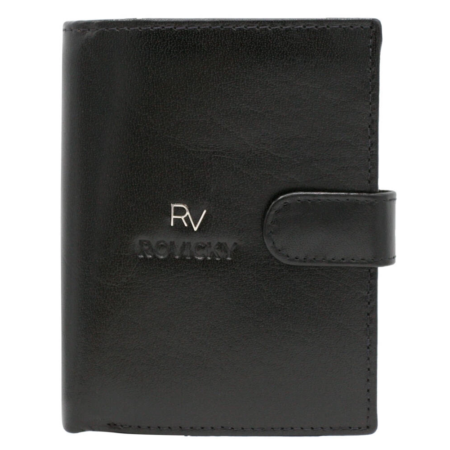 Bőr pénztárca RV-75699-9-L-BCA fekete