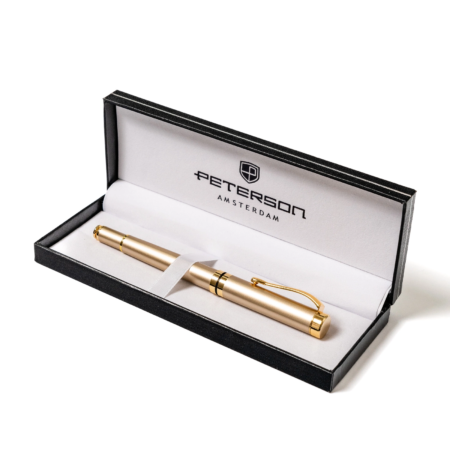 Elegáns golyóstoll ajándékdobozban Peterson PTN 339 Gold