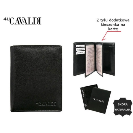 CAVALDI 0800-P-BS-RFID 4U RFID bőr pénztárca