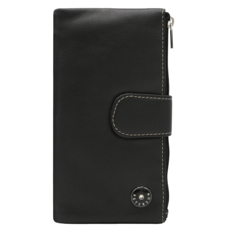 Női bőr pénztárca PTN D24-L-MNK Black Multi