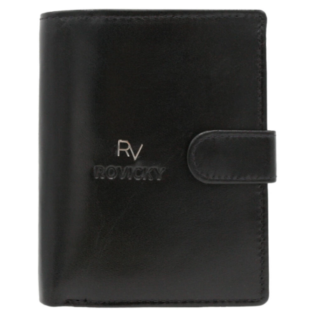 Bőr pénztárca RV-7680272-IL-L-BCA Fekete