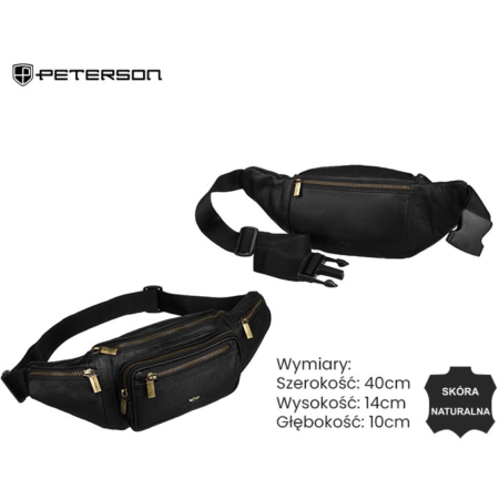 Bőr tasak PTN 2506-NDM fekete