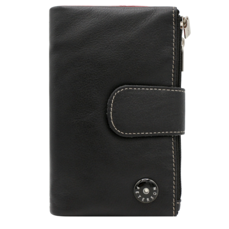 Női bőr pénztárca PTN D24-M-MNK Black Multi