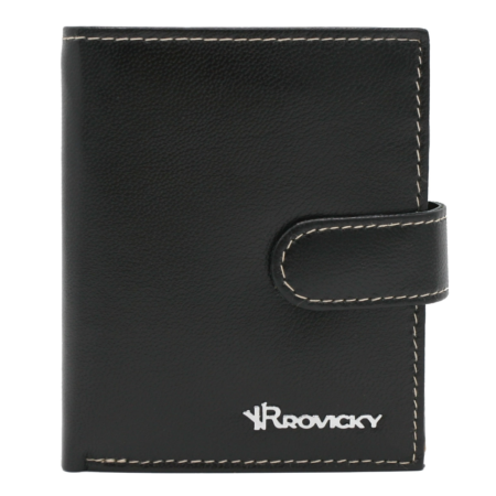 Férfi bőr pénztárca R-RM-24-16L-GCL Black Multi