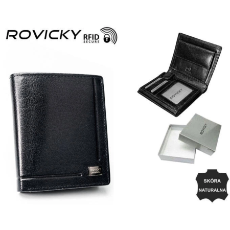 ROVICKY bőr RFID pénztárca PC-102-BAR