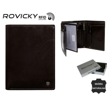 Férfi bőr pénztárca N575-RVT D.Brown