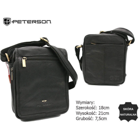 PETERSON bőrtáska PTN-IG-8-NDM