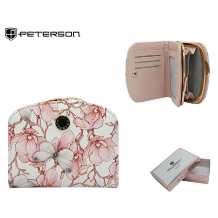 Peterson Pénztárca PTN 1830-F8 Bézs Virág