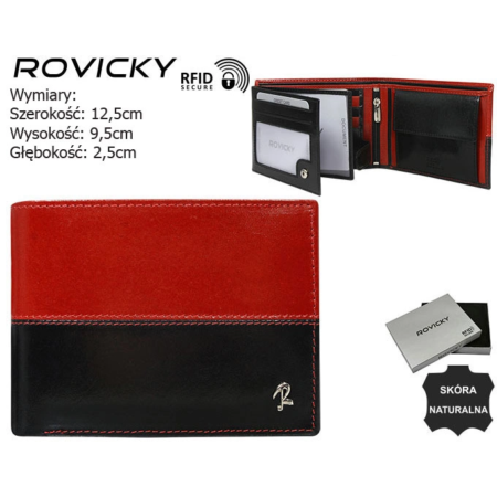 ROVICKY N992-VT2 RFID bőr pénztárca