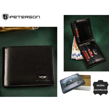 RFID bőrtárca PTN 334-P Fekete