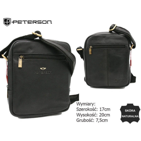 PETERSON bőrtáska PTN-374-NDM