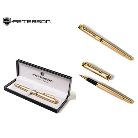 Elegáns golyóstoll ajándékdobozban Peterson PTN 339 Gold