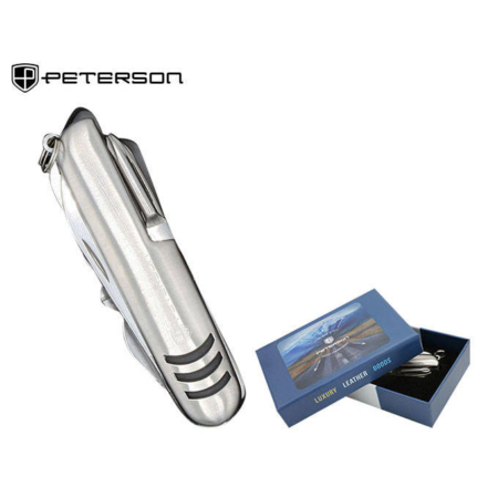 Peterson PTN S22-10 SILVER rozsdamentes acél multifunkciós zsebkés