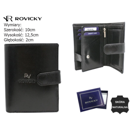 Férfi pénztárca RV-7680056-9-L-BCA fekete