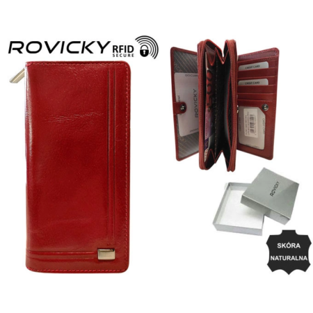 Rovicky női RFID bőr pénztárca CPR-8931-BAR