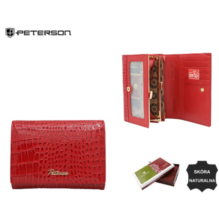 Női bőr pénztárca PTN CR-445 Piros