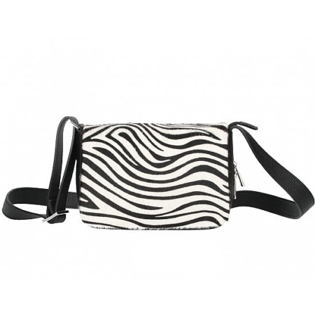 Valódi bőr női táska Zebra mintával TR291