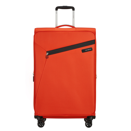 Litebeam Spinner Bővíthető bőrőnd 77 cm 5 év garancia Narancs