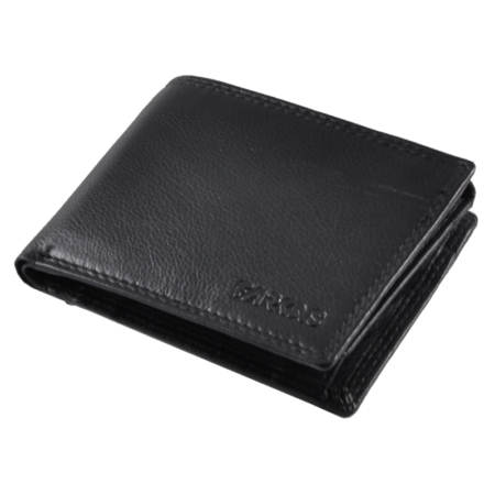 Nagy méretű Férfi bőr pénztárca fekete színben RFID védelemmel 301 Black